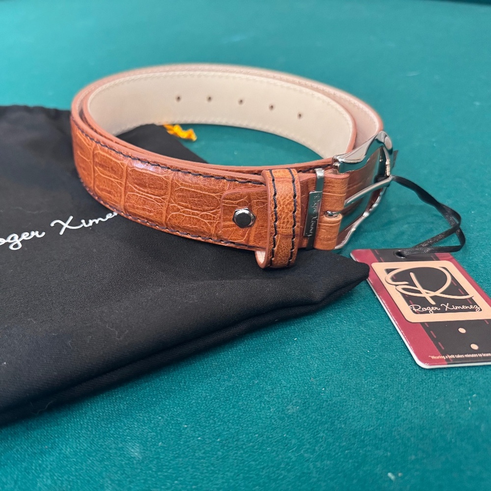 Roger Ximenez Belt New with Tags and Bag